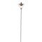 61" Brushed Copper Half Moon Garden Oil Lamp Patio Torch